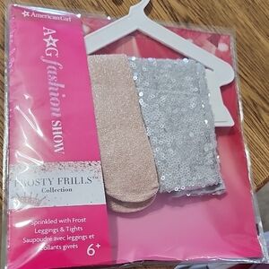 American Girl 18" Doll Frosty Frills Sprinkled with Frost leggings & Tights NEW!